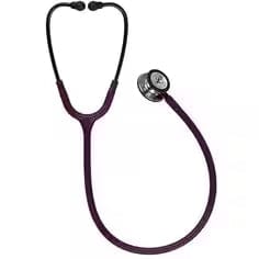 Paramedic Shop Solventum Stethoscopes Plum Tubing w/- Mirror Chestpiece & Smoke Earpiece Pink Stem Littmann® Classic III™ Stethoscope