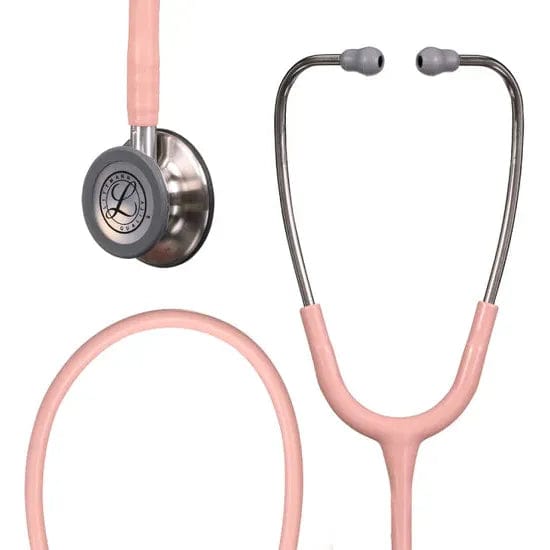 Paramedic Shop Solventum Stethoscopes NEW Champagne Rose Satin Tube w/- Stainless-finish Chestpiece NEW Littmann® Classic III™ Satin Stethoscope