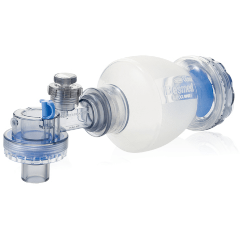 Besmed Reusable Silicone Manual Resuscitator Complete With 60 cmH2O Po