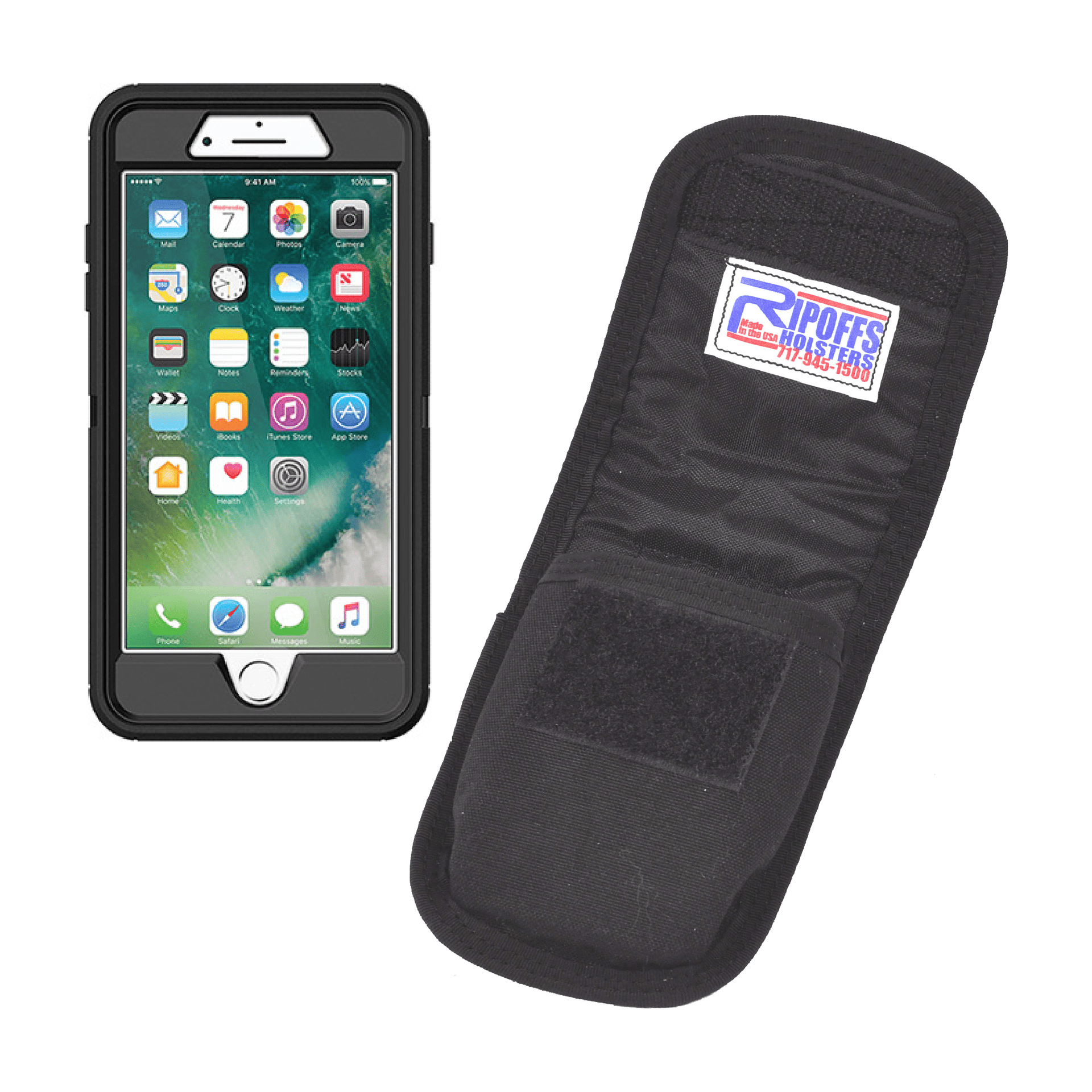 Paramedic Shop Ripoffs Pouch Ripoffs CO-334P Clip-on Mobile Phone Holster